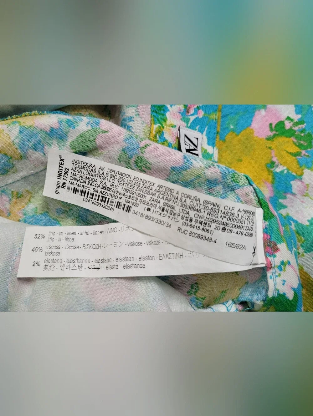 EUC | Zara Floral Lightweight Linen Blend Pants